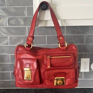 Tod’s Leather Tote Burnt Orange Rust EUC